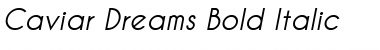 Download Caviar Dreams Bold Italic Font Title Preview