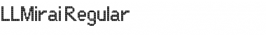 Download LLMirai Regular Font Title Preview
