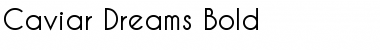 Download Caviar Dreams Bold Font Title Preview