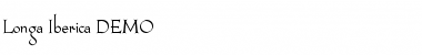 Download Longa Iberica DEMO Font Title Preview