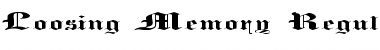Download Loosing Memory Regular Font Title Preview