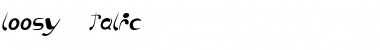 Download loosy Italic Font Title Preview