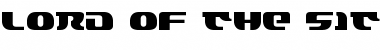 Download Lord of the Sith Regular Font Title Preview