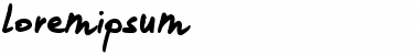 Download loremipsum Regular Font Title Preview