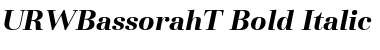 Download URWBassorahT Bold Italic Font