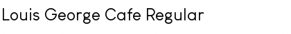 Download Louis George Cafe Regular Font Title Preview