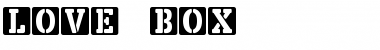 Download LOVE-BOX Regular Font Title Preview