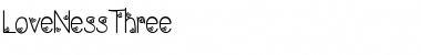 Download LoveNessThree Medium Font Title Preview