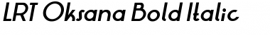 Download LRT Oksana Bold Italic Font Title Preview