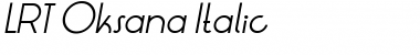 Download LRT Oksana Italic Font Title Preview
