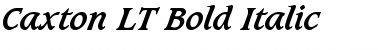 Download Caxton LT BoldItalic Regular Font Title Preview