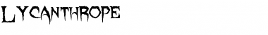 Download Lycanthrope Regular Font Title Preview