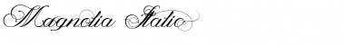 Download Magnolia Italic Font Title Preview