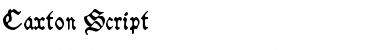 Download Caxton Script Font Title Preview
