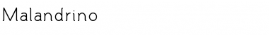 Download Malandrino Regular Font Title Preview