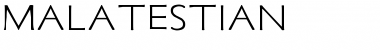 Download Malatestian Regular Font Title Preview
