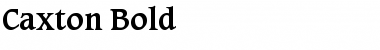 Download Caxton-Bold Regular Font Title Preview