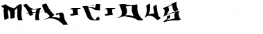 Download Malicious One Font Title Preview