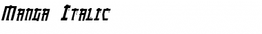 Download Manga Italic Font Title Preview