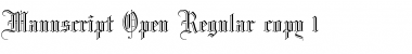 Download Manuscript Open Regular Font Title Preview