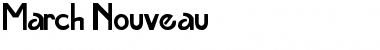 Download March Nouveau Regular Font Title Preview