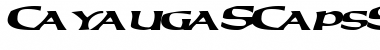 Download CayaugaSCapsSSK BoldItalic Font Title Preview