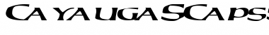Download CayaugaSCapsSSK Italic Font Title Preview