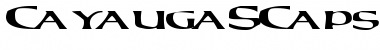 Download CayaugaSCapsSSK Regular Font Title Preview