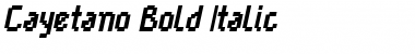 Download Cayetano Bold Italic Font Title Preview