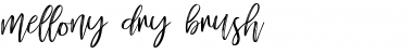 Download mellony dry brush Regular Font Title Preview