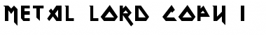 Download Metal Lord Font