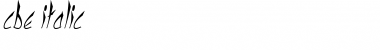 Download cbe Italic Font Title Preview