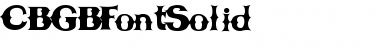 Download CBGBFontSolid Regular Font Title Preview