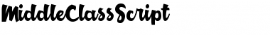 Download Middle Class Script Regular Font