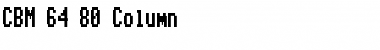Download CBM-64 80 Column Normal Font Title Preview