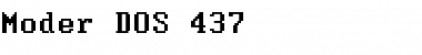 Download Moder DOS 437 Regular Font