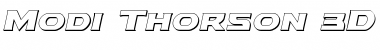 Download Modi Thorson 3D Italic Italic Font