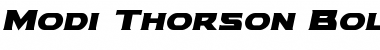 Download Modi Thorson Bold Italic Bold Italic Font