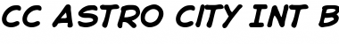 Download CC Astro City Int Bold Italic Font Title Preview