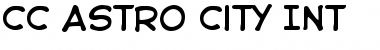 Download CC Astro City Int Regular Font Title Preview