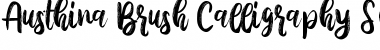 Download Austhina Brush Calligraphy Scratch Regular Font Title Preview