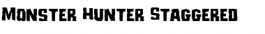 Download Monster Hunter Staggered Regular Font