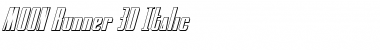 Download MOON Runner 3D Italic Italic Font