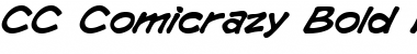 Download CC Comicrazy Bold Italic Font Title Preview