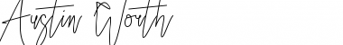 Download Austin Worth Regular Font Title Preview