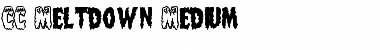 Download CC Meltdown Medium Font Title Preview