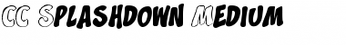 Download CC Splashdown Medium Font Title Preview