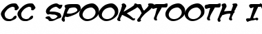 Download CC Spookytooth Italic Font Title Preview