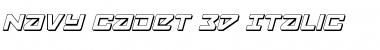 Download Navy Cadet 3D Italic Italic Font