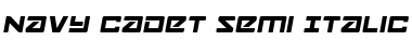 Download Navy Cadet Semi-Italic Semi-Italic Font Title Preview